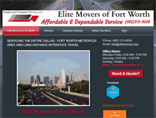 Tablet Screenshot of elitemovers.org